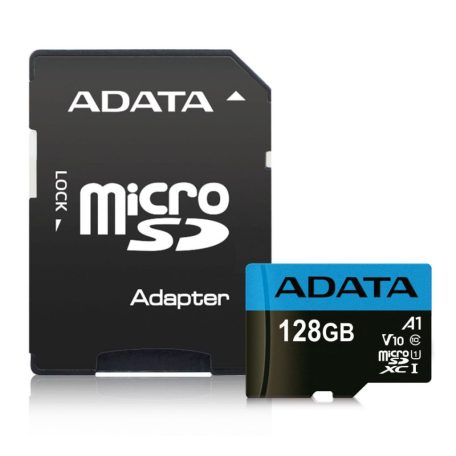 A-Data 128GB microSDXC Premier Class 10 UHS-I  V10 A1 + adapterrel