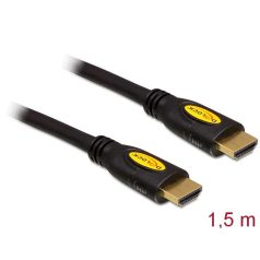   DeLock High Speed HDMI with Ethernet - HDMI-A male > HDMI-A male 4K 1,5m cable Black