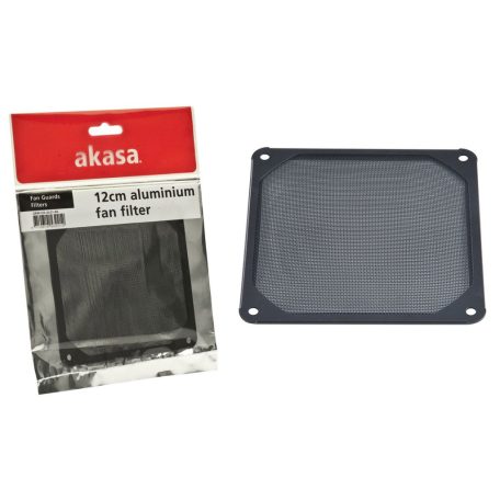 Akasa 12cm Aluminium Fan Filter Black