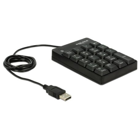 DeLock USB Key Pad 19 keys Black