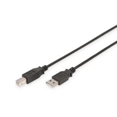 Assmann USB2.0 connection cable type A - B M/M 1,8m Black