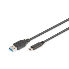 Assmann USB Type-C connection cable type C to A M/M 1m Black