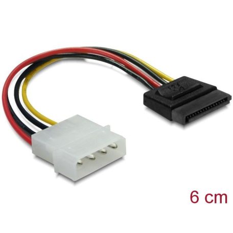 DeLock Power SATA HDD > 4pin male straight cable