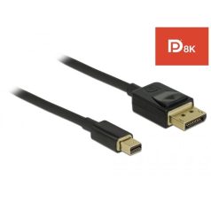   DeLock Mini DisplayPort to DisplayPort cable 8K 60 Hz 1m DP 8K certified