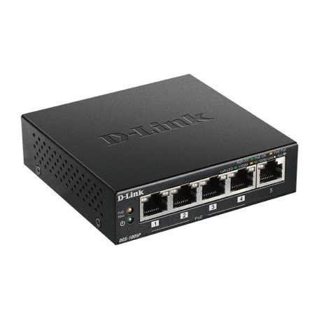 D-Link DGS-1005P 5‑Port Desktop Gigabit PoE+ Switch