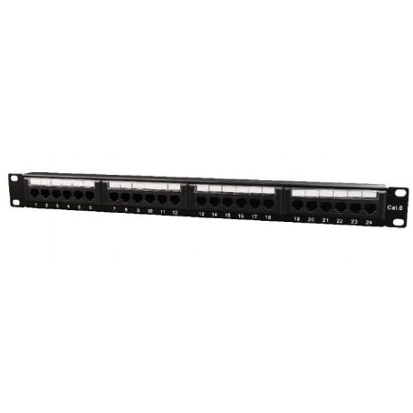 Gembird 24-port Patch Panel 1U Black