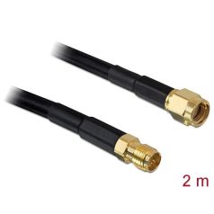   DeLock Antenna Cable RP-SMA Plug > RP-SMA Jack CFD/RF200 2m Low Loss