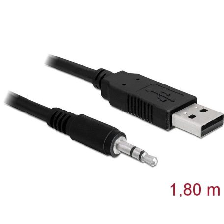 DeLock Converter USB 2.0 Type-A male to Serial TTL 3.5mm 3pin stereo jack 1,8m (5V)