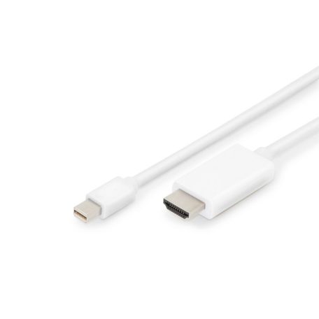 Assmann miniDisplayPort 1.2 - HDMI 2.0 cable 2m White