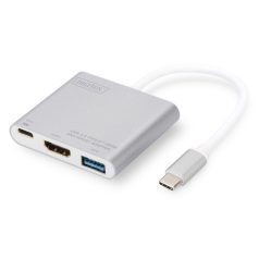   Digitus DA-70838-1 USB Type-C 4K HDMI Multiport Adapter 3-Port