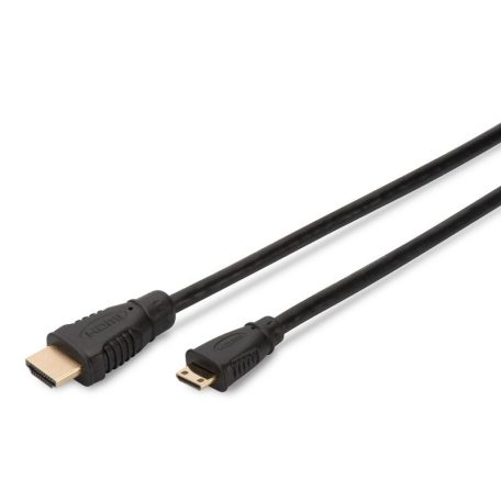 Assmann HDMI High Speed Ethernet connection cable HDMI - mini HDMI 2m Black