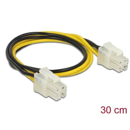 DeLock Power cable P4 male > P4 male 30cm