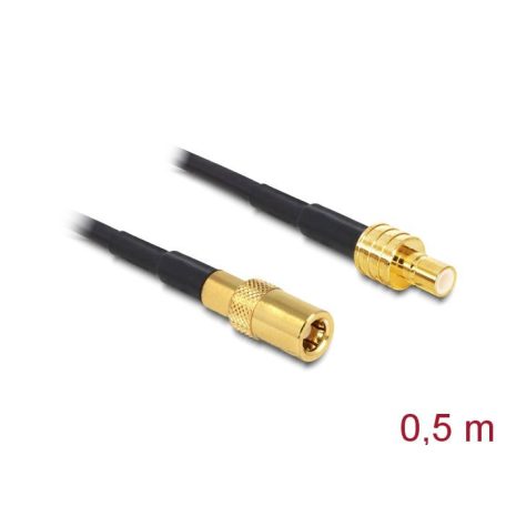 DeLock Antenna Cable SMB Plug > SMB Jack RG-174 0,5m Black