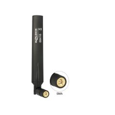   DeLock GSM / UMTS Antenna SMA plug 1.0 - 3.5 dBi omnidirectional with tilt joint black