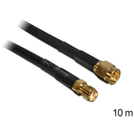 DeLock Antenna Cable SMA Plug > SMA Jack CFD/RF200 10m Low Loss