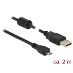   DeLock USB 2.0 Type-A male > USB 2.0 Micro-B male 2m Black