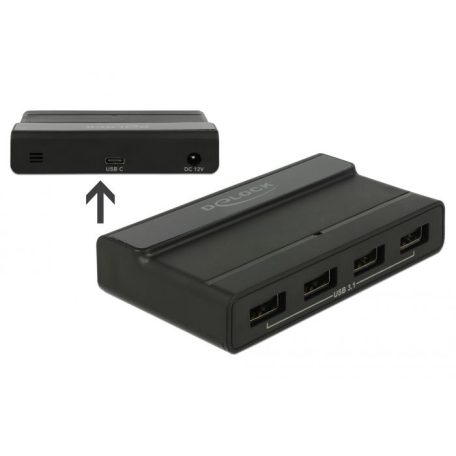 DeLock External USB 3.1 Hub 4 Port with 10 Gbps