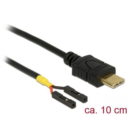 DeLock USB Type-C male > 2x pin header female separate power 10cm cable