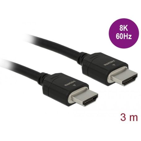 DeLock High Speed HDMI Cable 48 Gbps 8K 60 Hz 3m