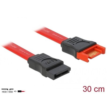 DeLock SATA 6 Gb/s Extension Cable 30cm Red