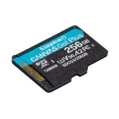   Kingston 256GB microSDXC Canvas Go! Plus Class 10 170R A2 U3 V30 Card adapter nélkül