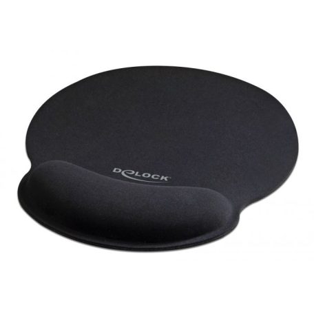 DeLock Ergonomic with Wrist Rest Egérpad Black