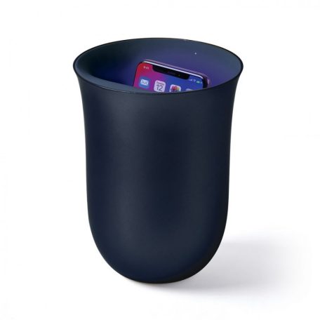 Lexon Oblio 10W Wireless charging station with built-in UV sanitizer Dark Blue