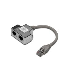 Digitus RJ45/2 x RJ45, 0,19 m hálózati elosztó Silver