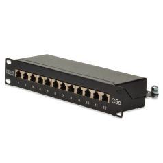 Digitus 12-port Patch Panel 1U Black