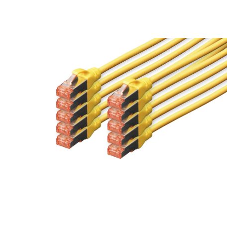 Digitus CAT6 S-FTP Patch Cable 0,25m Yellow (10db)