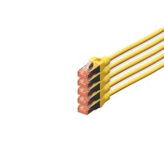 Digitus CAT6 S-FTP Patch Cable 10m Yellow (5db)