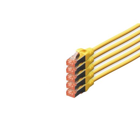 Digitus CAT6 S-FTP Patch Cable 10m Yellow (5db)