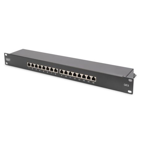 Digitus 16-port Patch Panel 1U Black