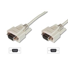 Assmann Datatransfer connection cable, D-Sub9 3m Grey