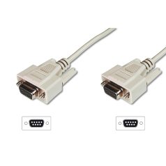 Assmann Datatransfer connection cable, D-Sub9 5m Grey