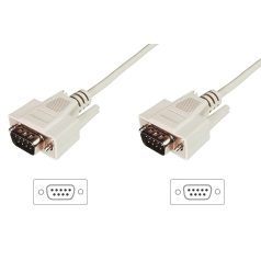 Assmann Datatransfer connection cable, D-Sub9 3m Beige