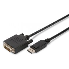   Assmann DisplayPort adapter cable, DP - DVI-D (Dual Link) (24+1) 5m Black