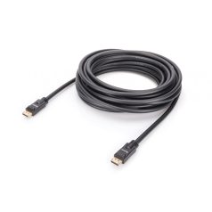 Assmann Displayport connection cable, DP, w/ amp. 10m Black