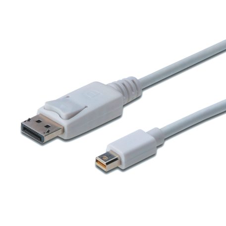 Assmann DisplayPort connection cable, mini  DP - DP 1m White