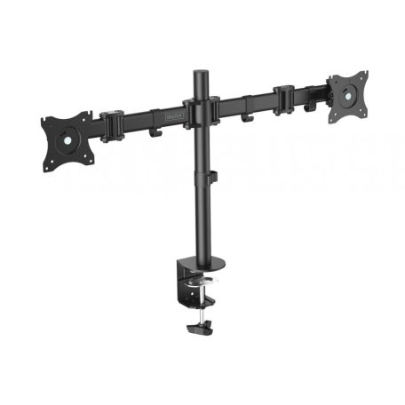 Digitus DA-90349 Universal Dual Monitor Stand With Clamp Mount Black