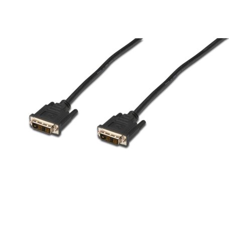 Assmann DVI connection cable, DVI-D (Single Link) (18+1) 2m Black