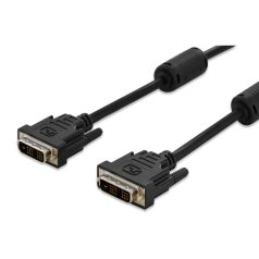   Assmann DVI connection cable, DVI-D (Single Link) (18+1) 2x ferrit 2m Black