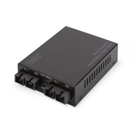 Digitus DN-82124 hálózati média konverter 1000 Mbit/s 1310 nm Single-mode, Multi-mode Black