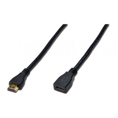 Assmann HDMI High Speed extension cable, type A 2m Black