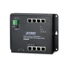 Planet Industrial 8-Port Gigabit PoE Wall-mount Switch