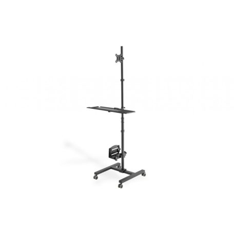 Digitus DA-90374 Mobile Workstation With Individual Height Adjustment Black