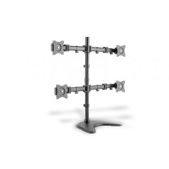   Digitus DA-90364 Universal Quad Monitor Mount Stand/Clamp Option Black