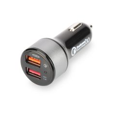 Ednet Quick Charge 3.0 Car Charger, 2 Port Black