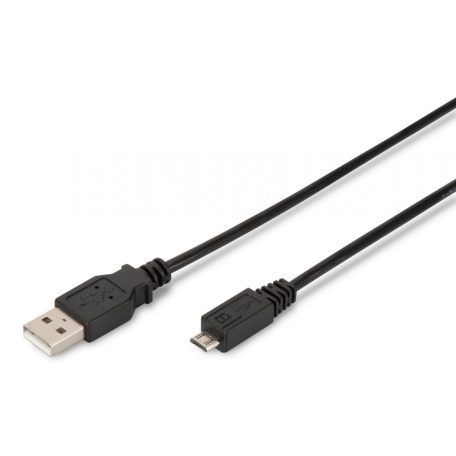 Assmann USB 2.0 connection cable, type  A - micro B 1m Black