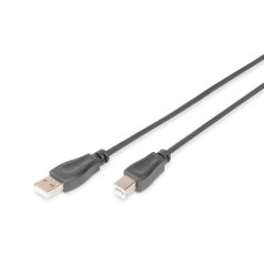 Assmann USB 2.0 connection cable, type A - B 0,5m Black